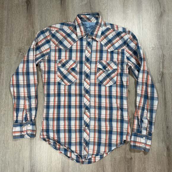Wrangler Other - Wrangler 20X Competition Advanced Comfort Plaid Pearl Snap Western Shirt S